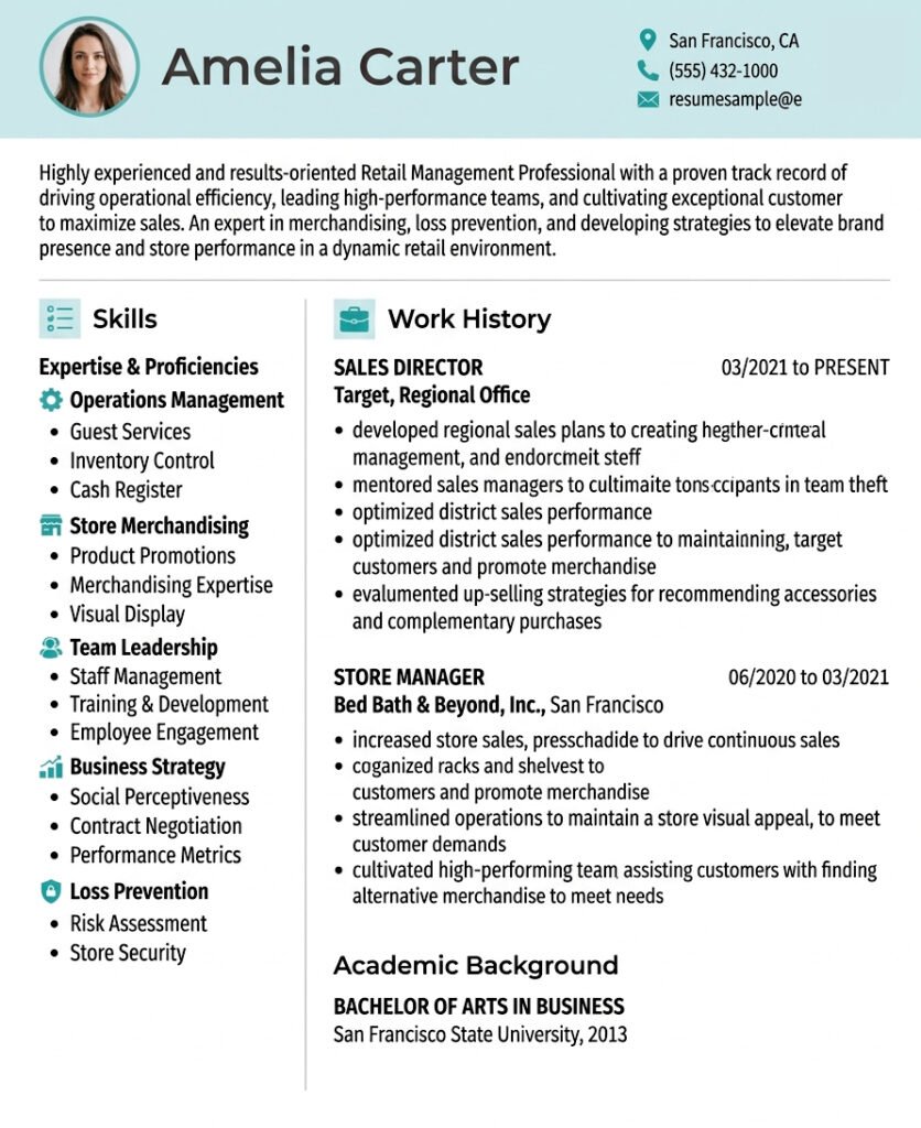 Clean ATS-friendly resume template sample from LikeResume