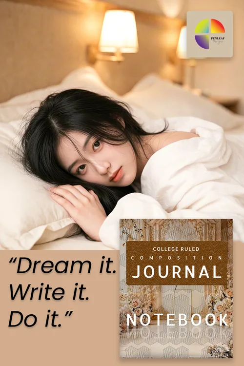 Ruled journal notebook available on Amazon